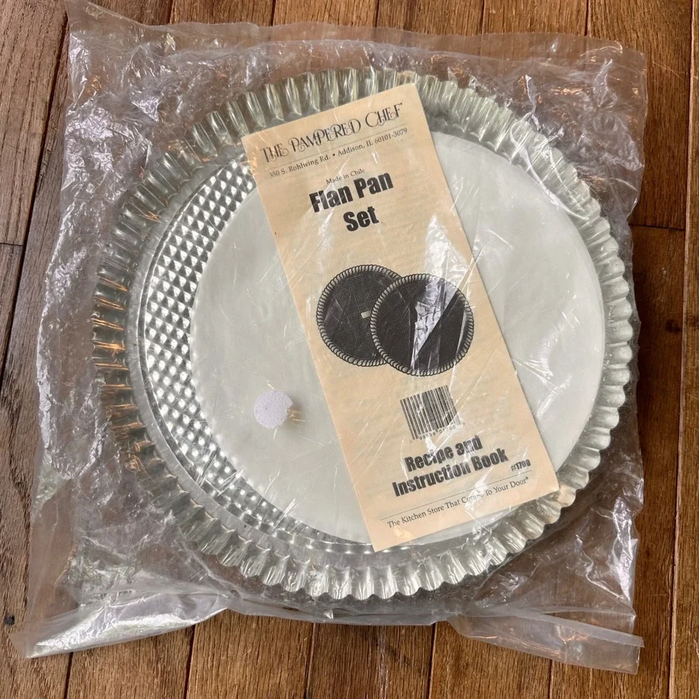 The Pampered Chef Flan Pan Set 2-Piece 10